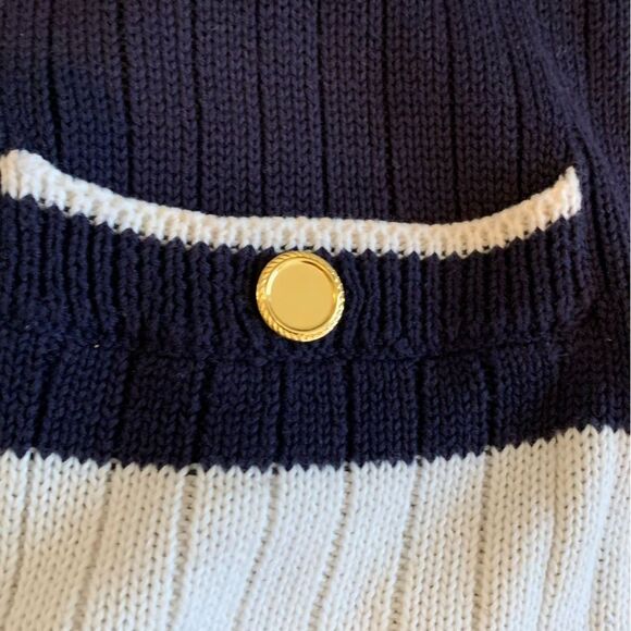 Vintage Koret Striped Cardigan Woman’s size medium old money Classic - Picture 9 of 16